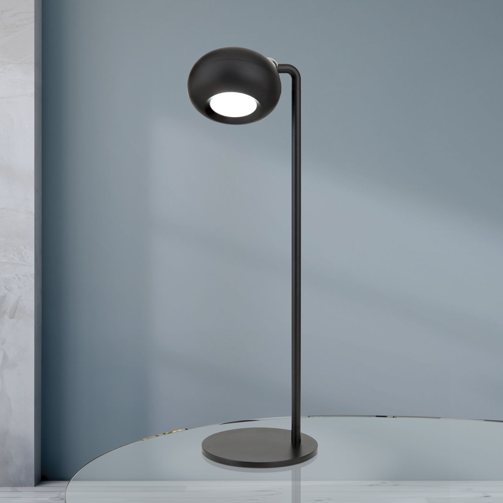 LED Akkuleuchte KERBY, schwarz