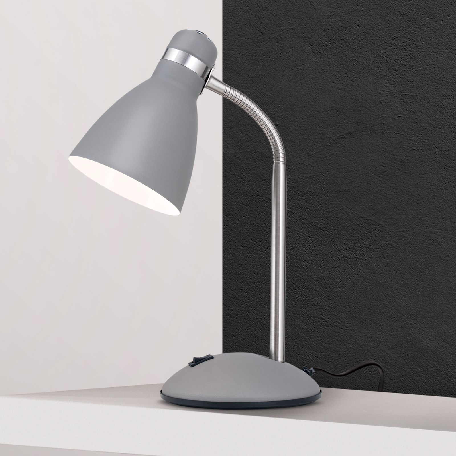 Tischlampe SCHOOL, grau