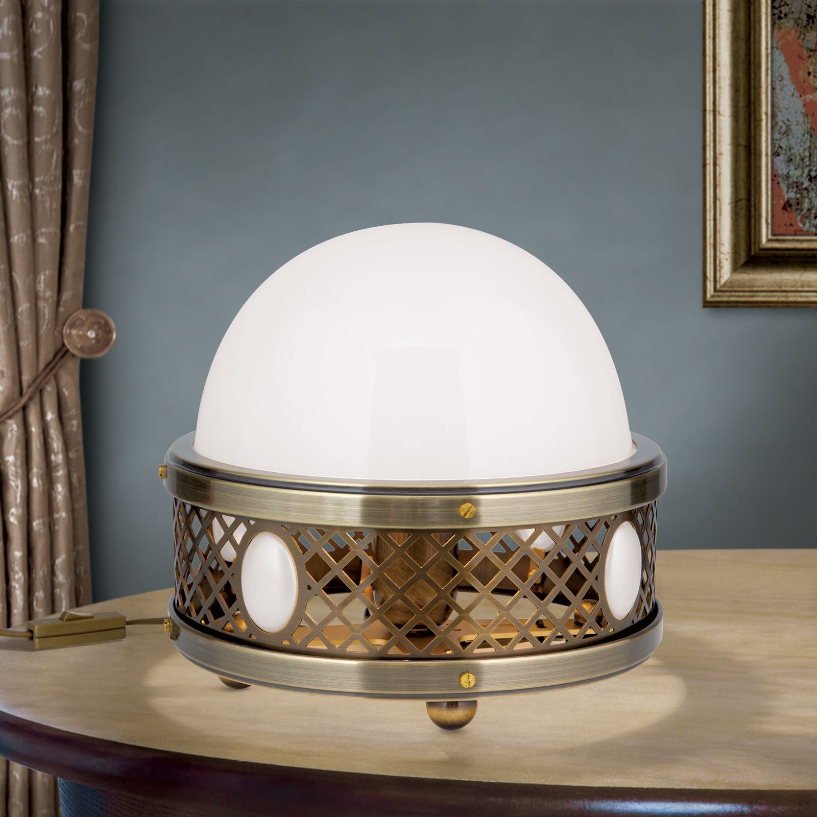 ALT WIEN Table Lamp, Antique Brass finish, H23cm