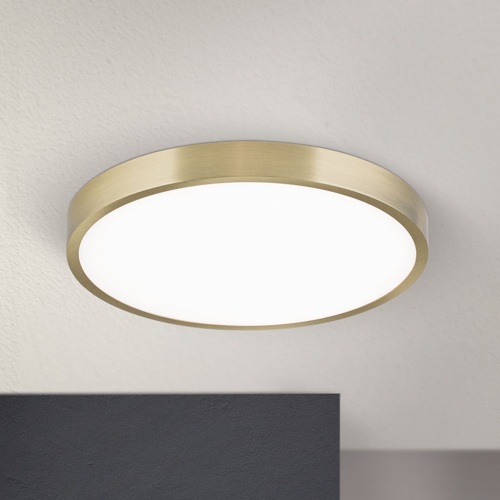 LED Deckenleuchte BULLY, Ø 24 cm, Patina