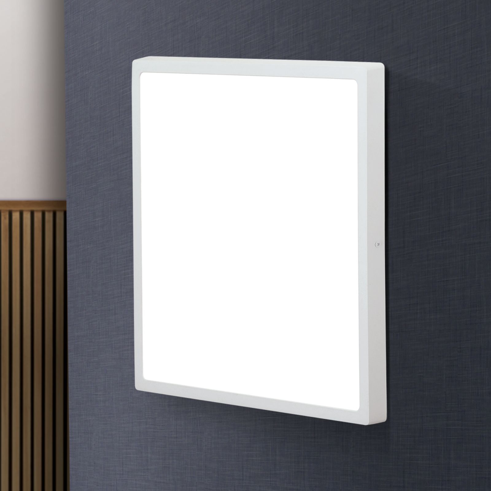 LED Deckenleuchte LERO, 40cm, weiß, eckig