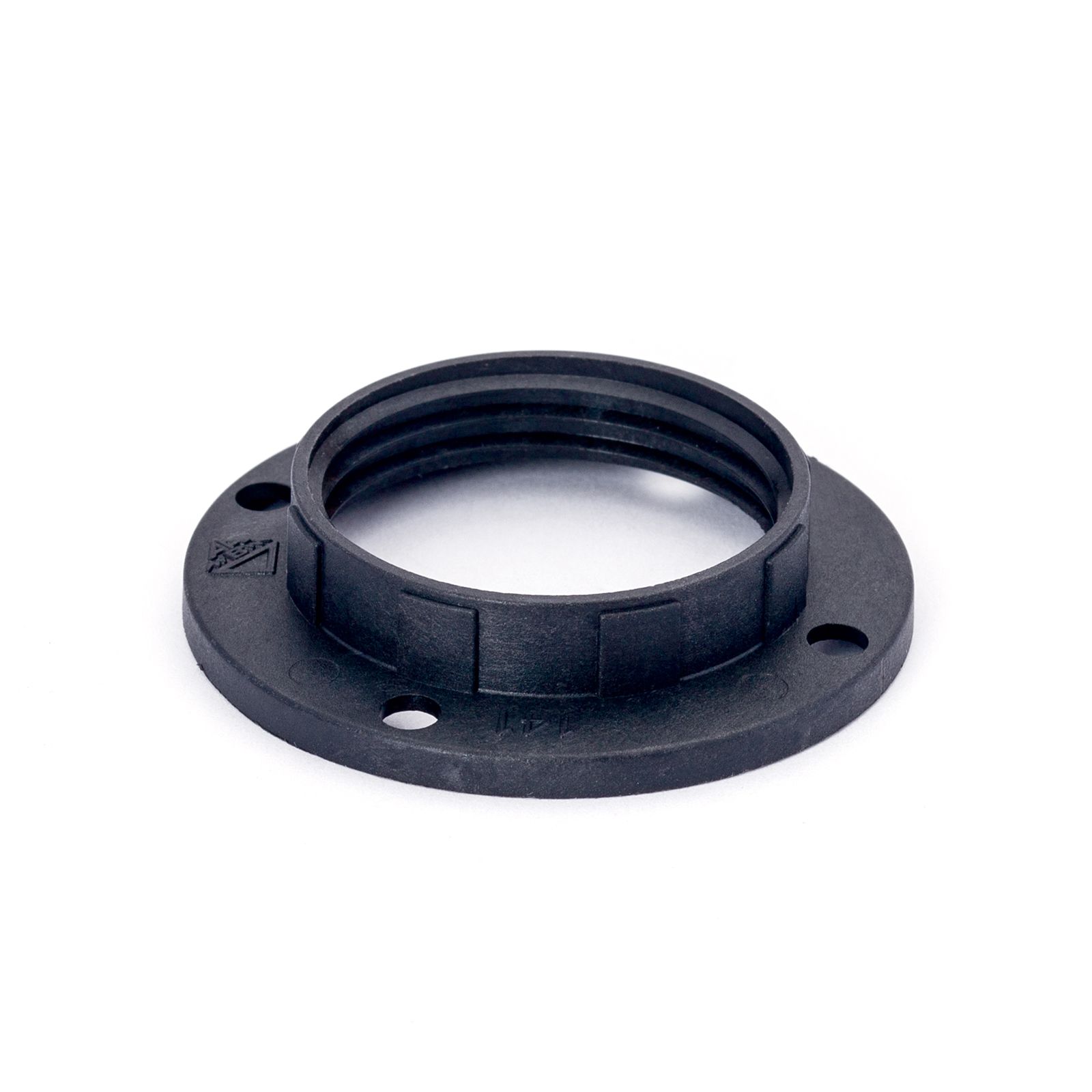 Schraubring E14, PVC, Schwarz