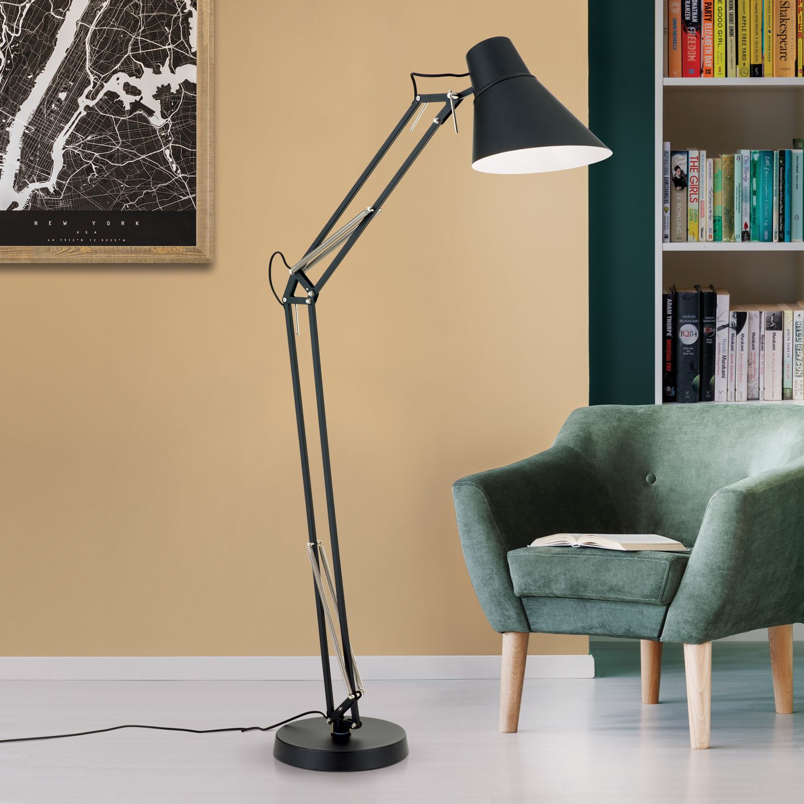 Floor lamp BACHELOR, Black