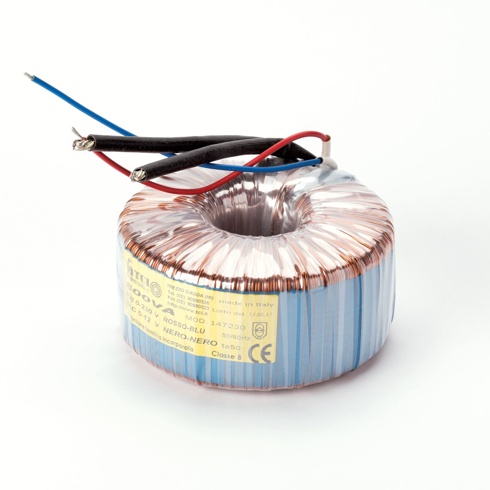Toroidal transformer 500VA, dimmable