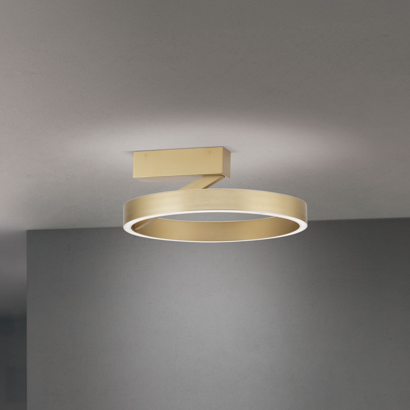 LED Ceiling light KOLK, matt gold