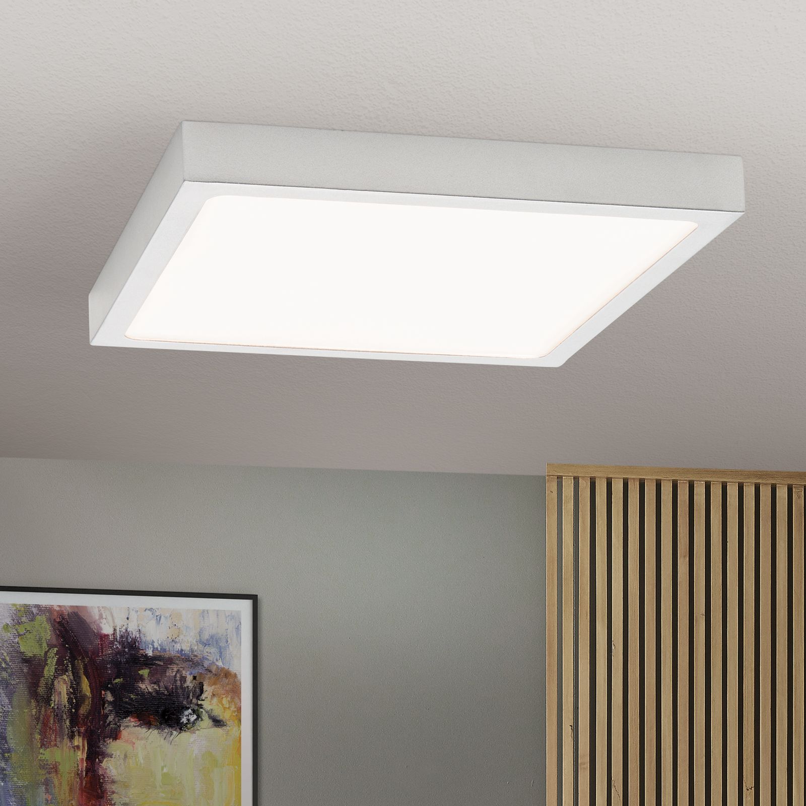 LED Deckenleuchte LERO, eckig, Gold-matt, 23cm