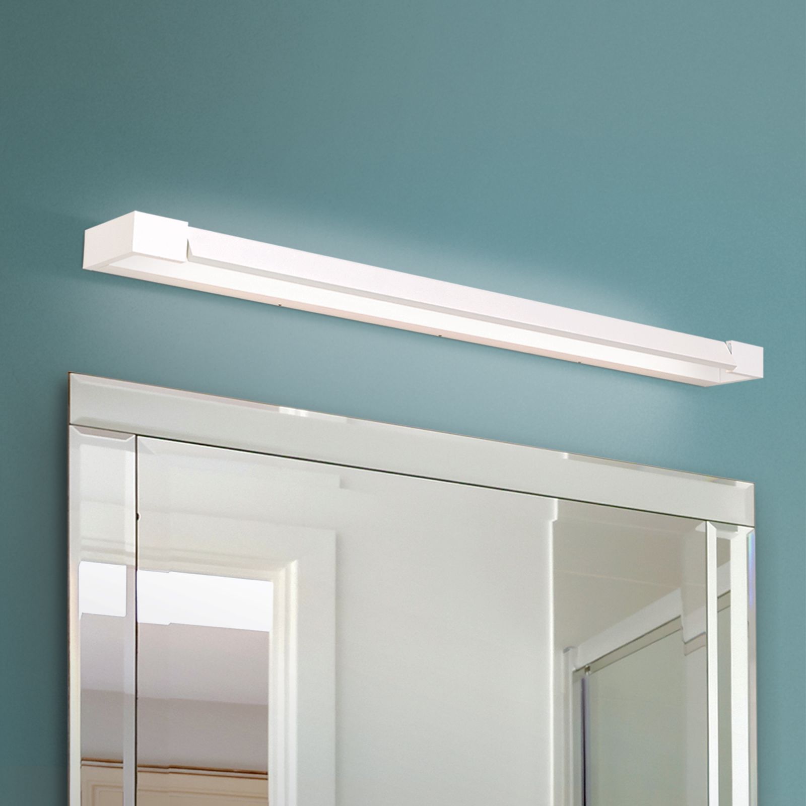 LED mirror luminaire MARILYN, movable reflector, white, 90cm