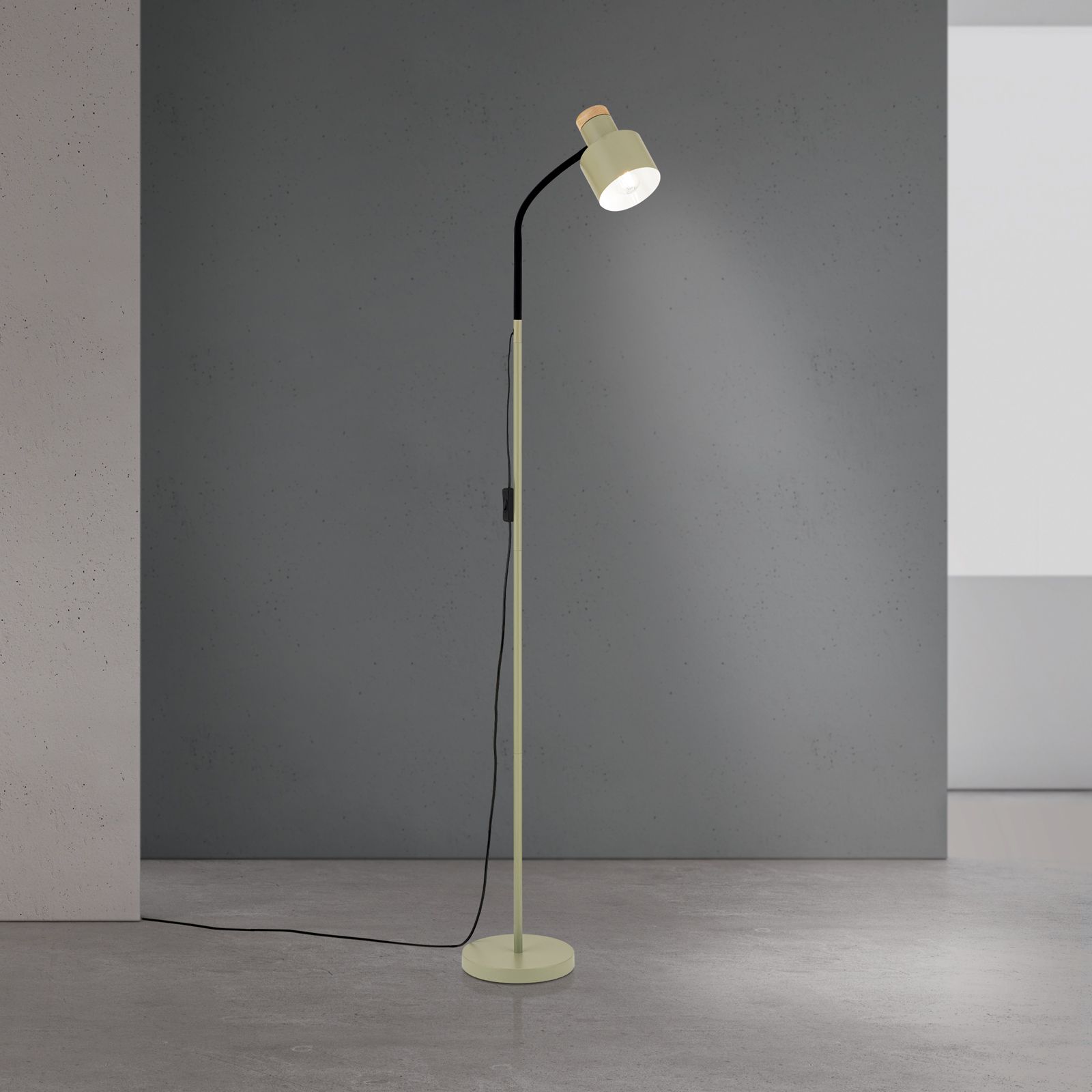 Floor lamp GILI, light green