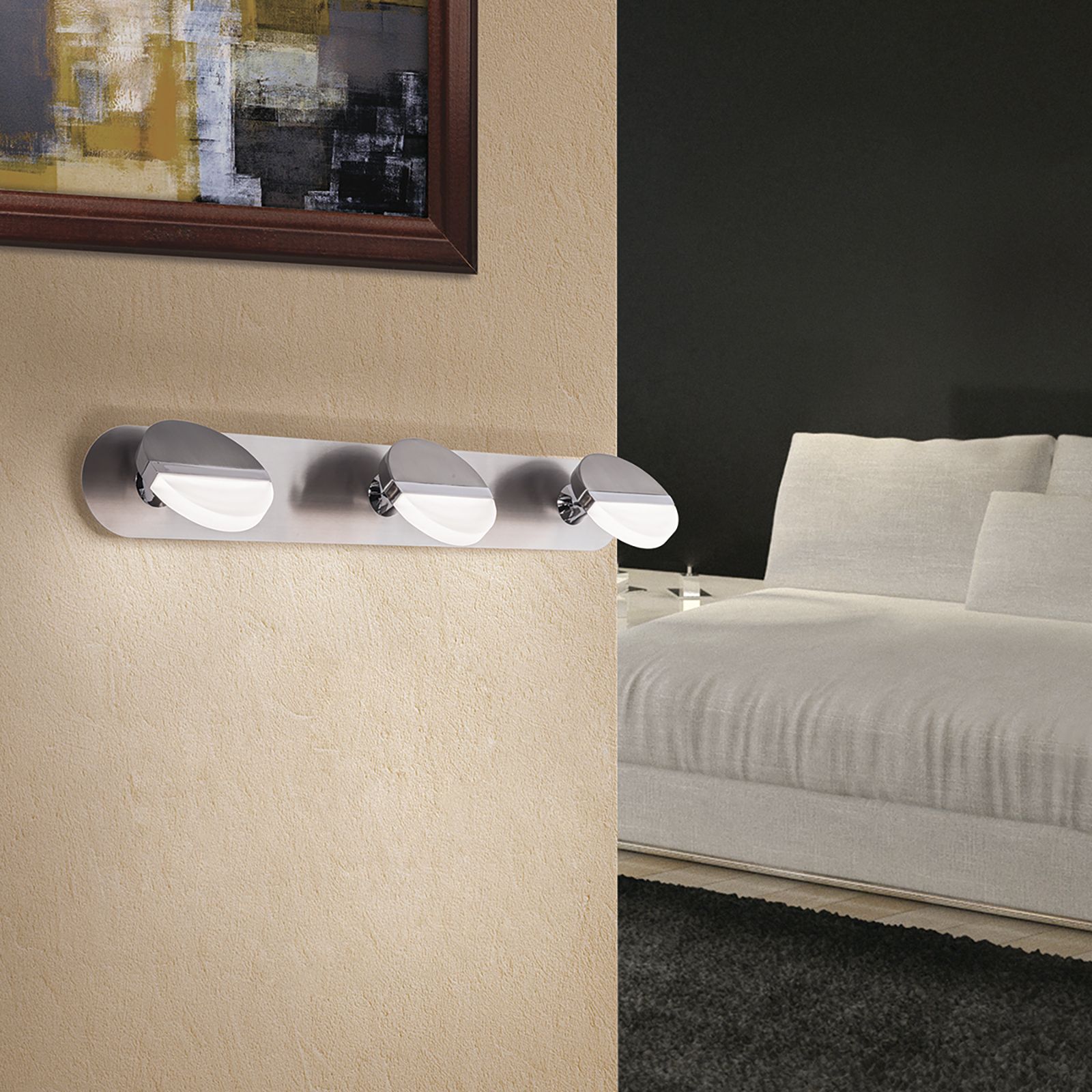 LED Strahler FABIAN, 3-flammig, Satin