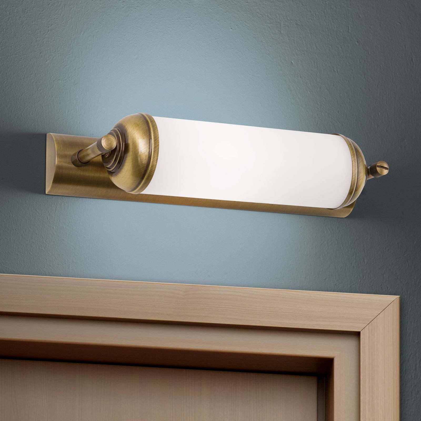Wall light WIENER NOSTALGIE, antique brass finish, 28cm