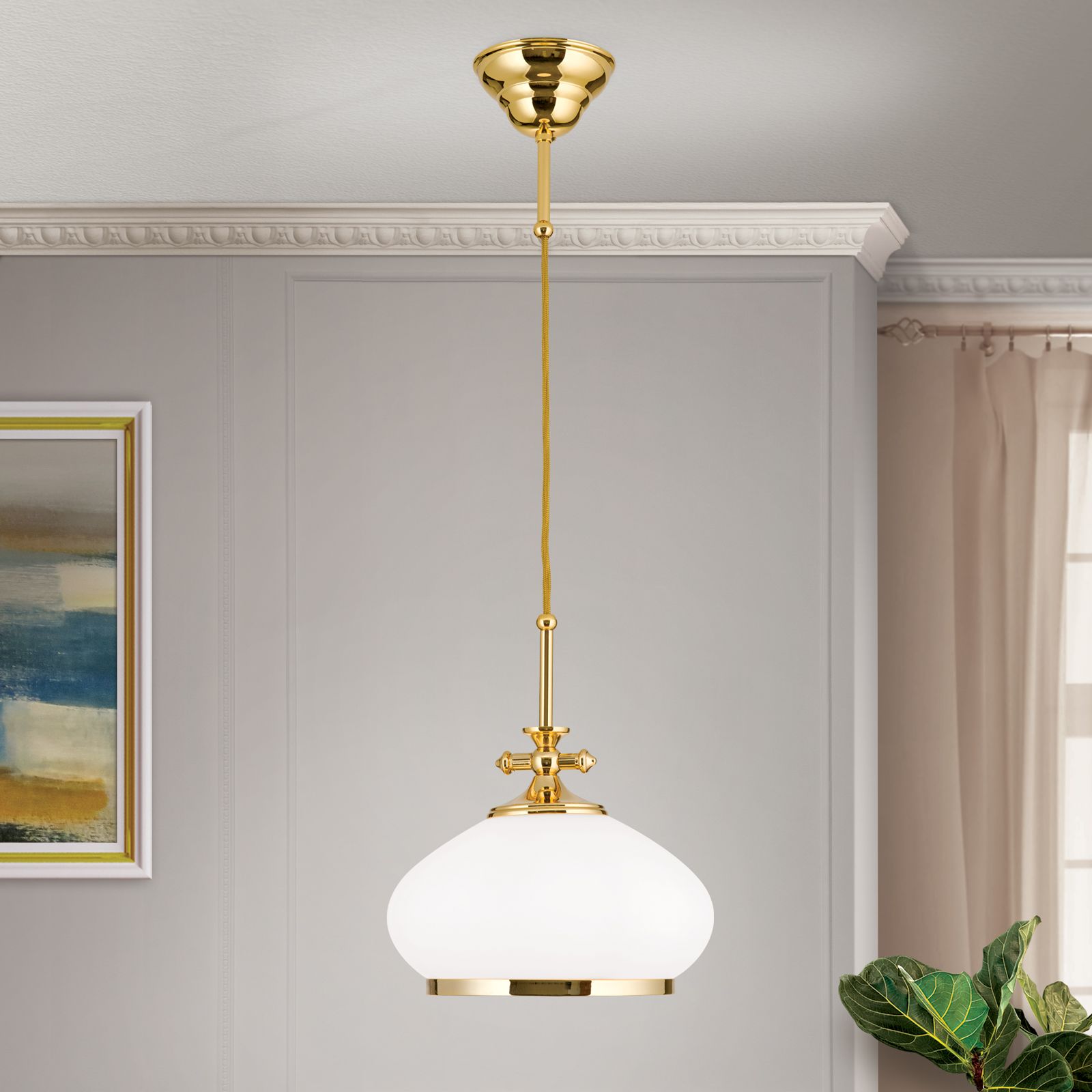 Hängeleuchte EMPIRE, Gold, 24cm