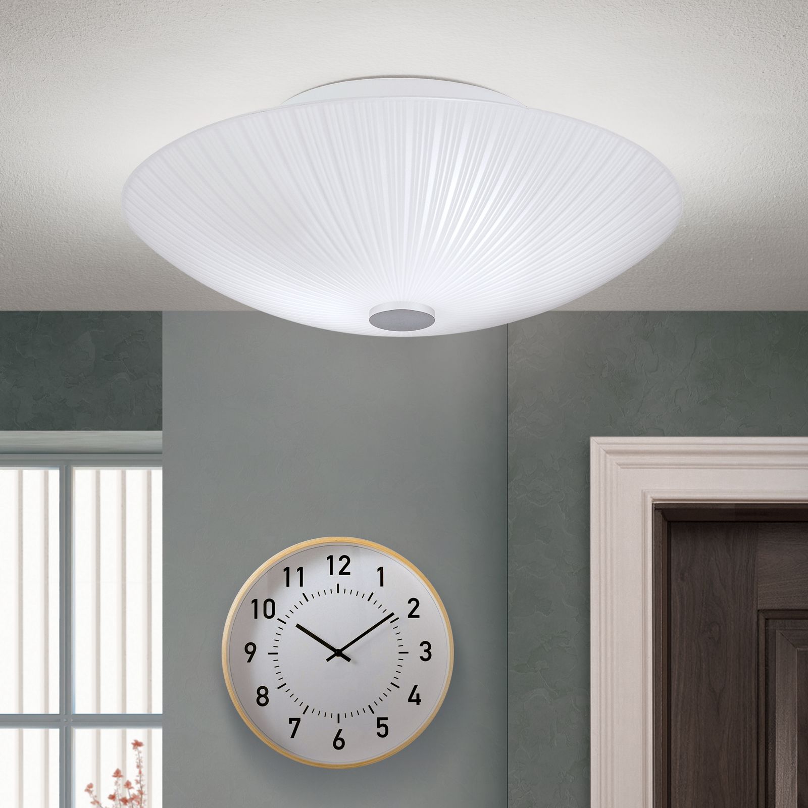 Ceiling light ERA, chrome, 30 cm