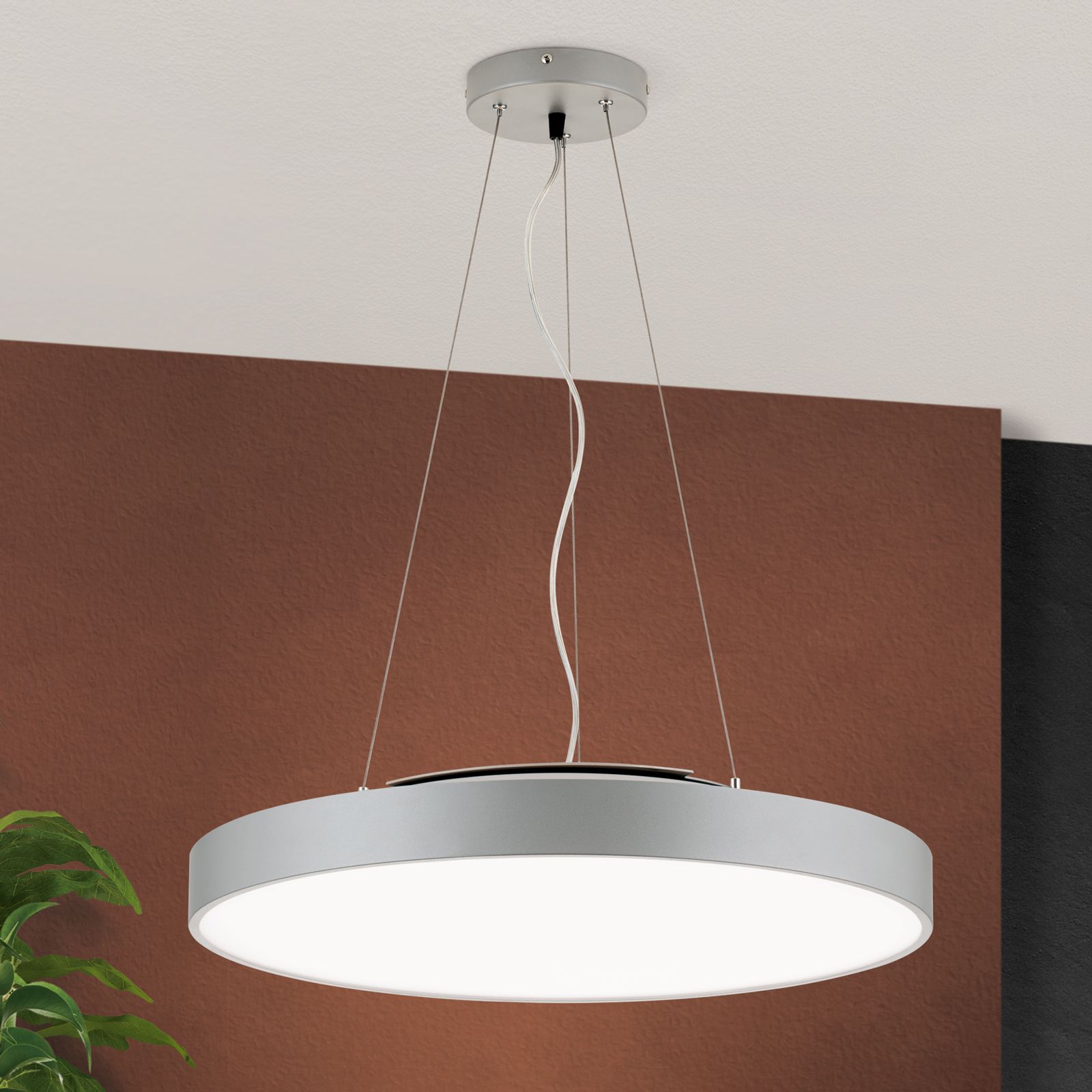 LED Up- Downlight SPACE, Titan/Silber-matt, 60 cm
