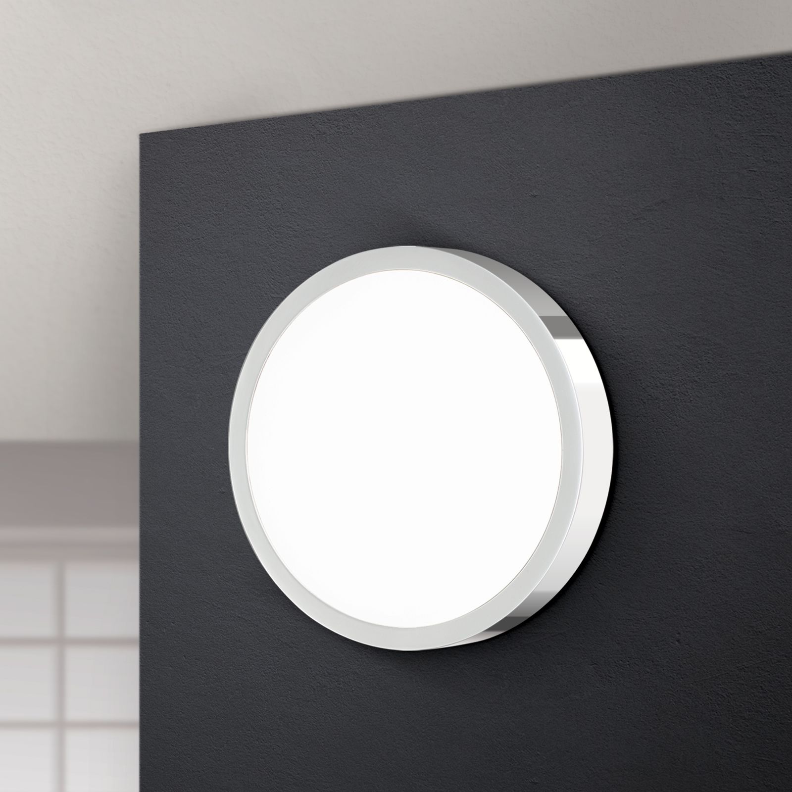 LED Deckenleuchte BULLY, Ø 14 cm, Chrom
