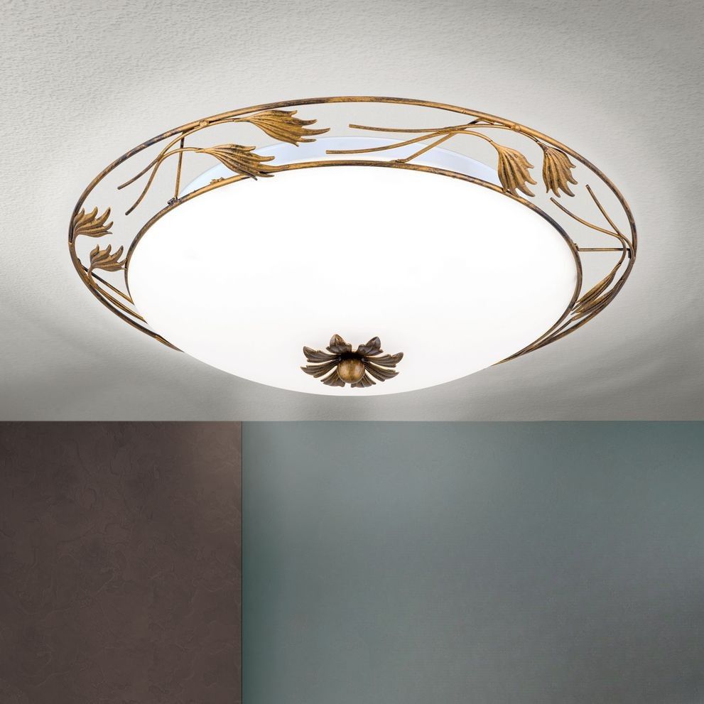 Ceiling light FLEUR, antique, 50cm