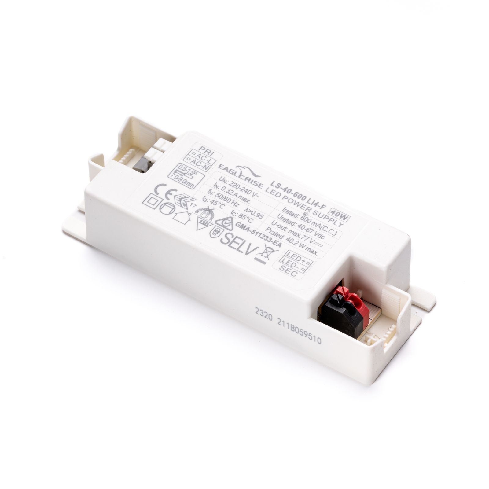 Driver 40g2 Eaglerise LS-40-600L14-F 40W 600mA 40W, not dimmable