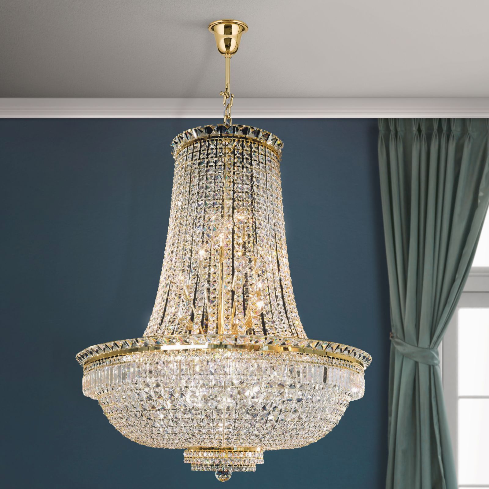 Luster AMBASSADOR, 32-flammig, Gold