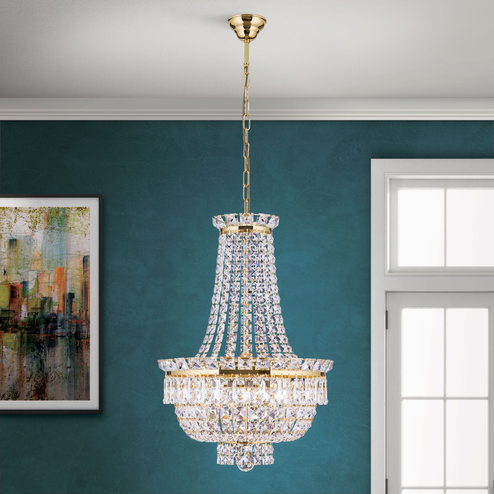 Empire Luster AMBASSADOR, 9-flammig, Gold