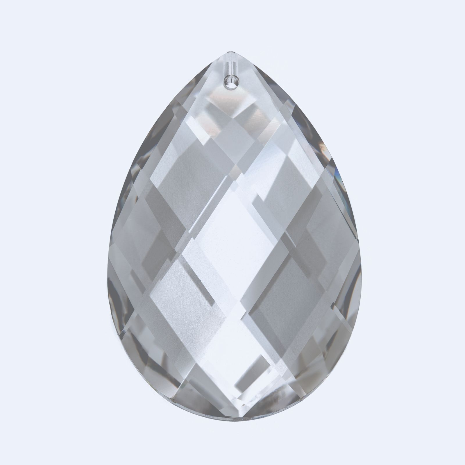 Chandelier crystal almond 8290/50, Swarovski® Crystal, 50x29mm, transparent