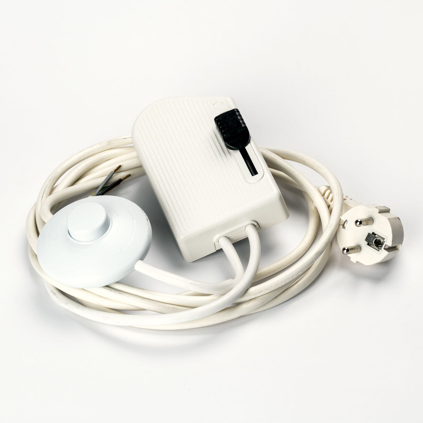 Anschlussgarnitur Fussdimmer 250/020/35cm, Weiß