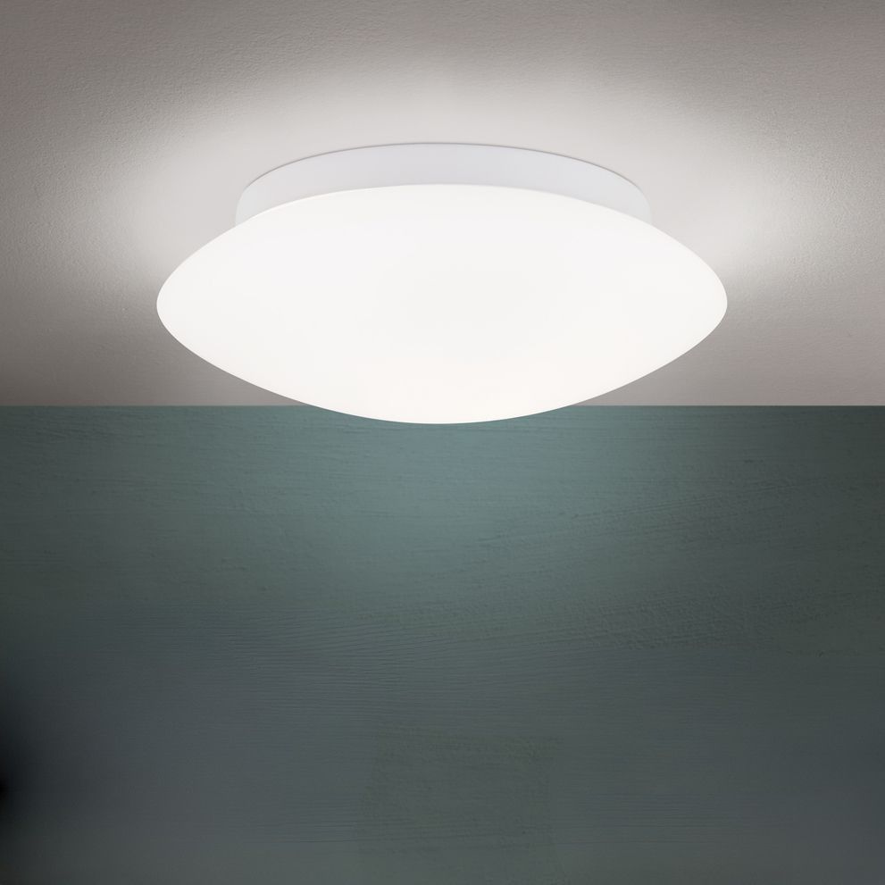 Ceiling light ALBA, opal, 25 cm