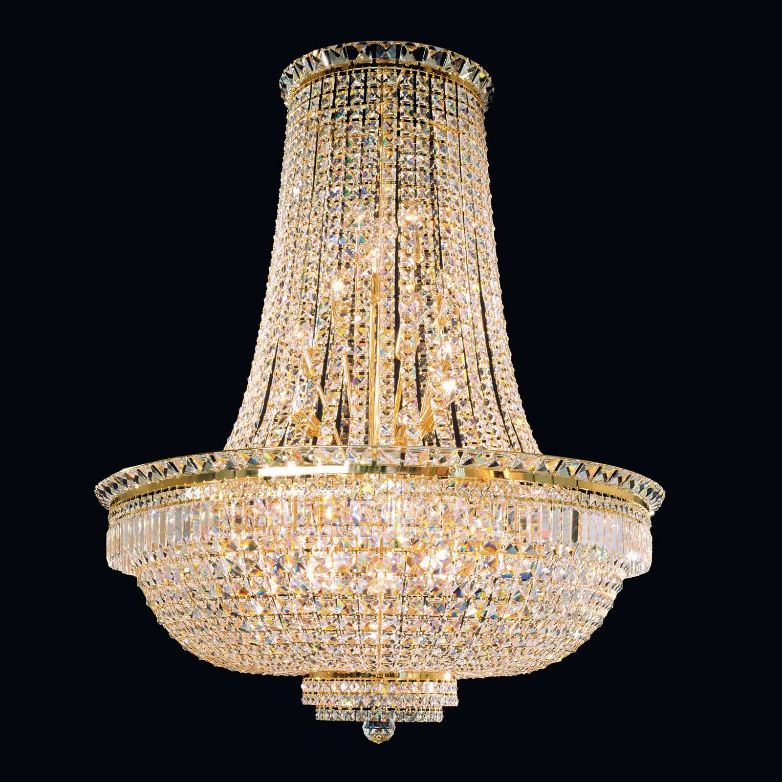 Luster AMBASSADOR, 18-flammig, Gold