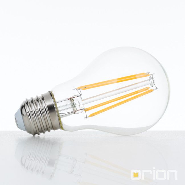 LED pear shaped lamp, E27, 10 Watt, clear, dimmable, warm white