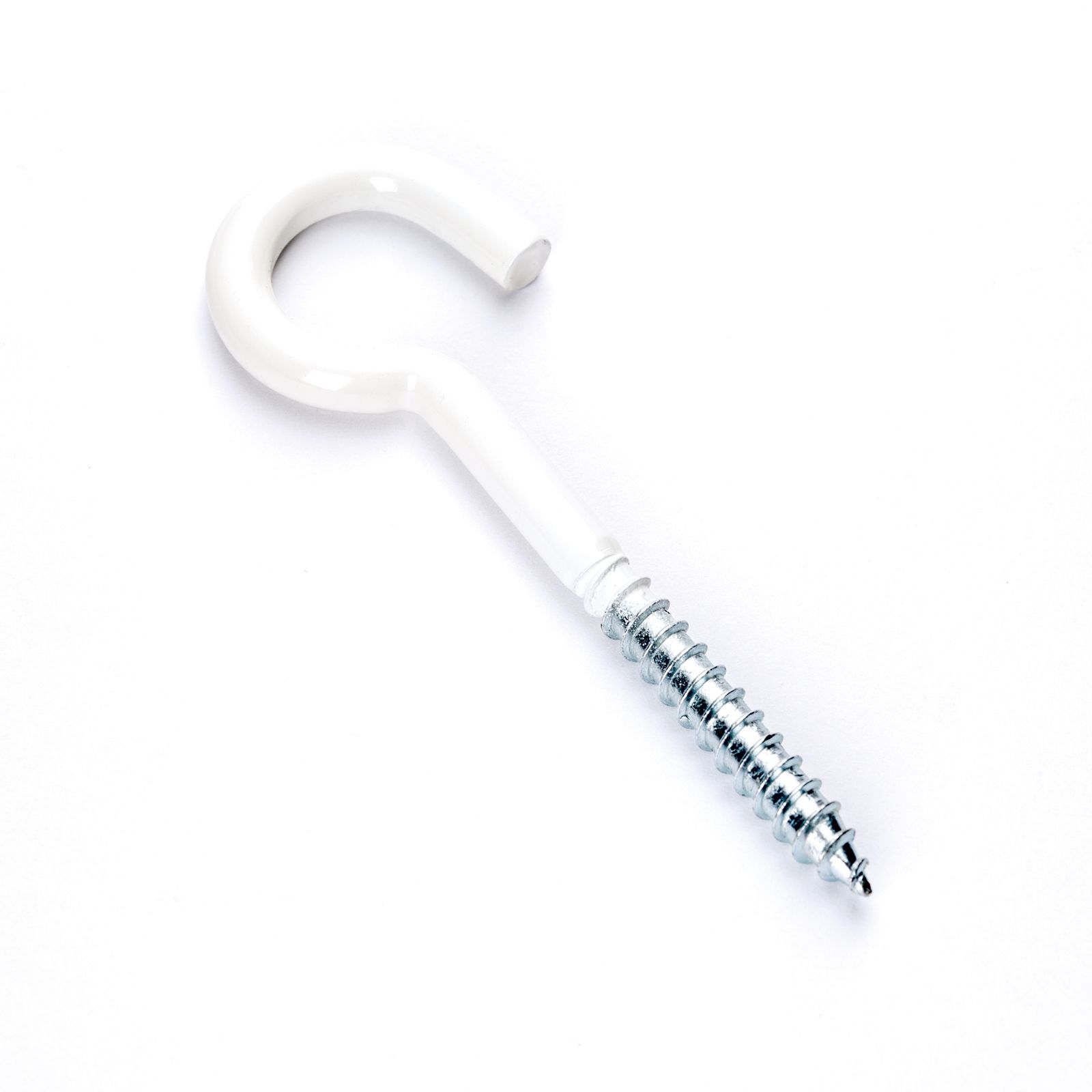 Ceiling hook with dowel, 2 pieces, white