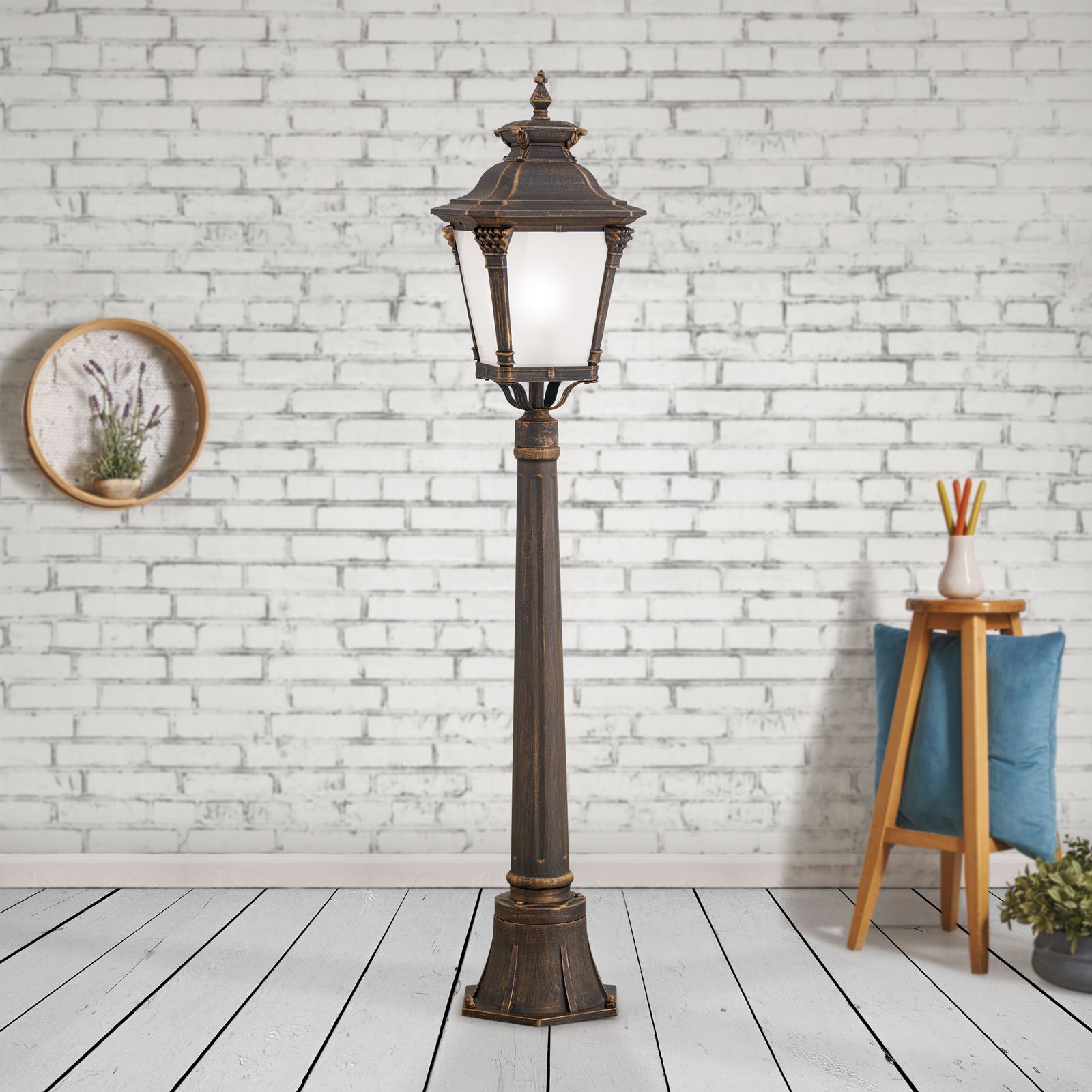 Außenleuchte AIKO, Patina, H115cm