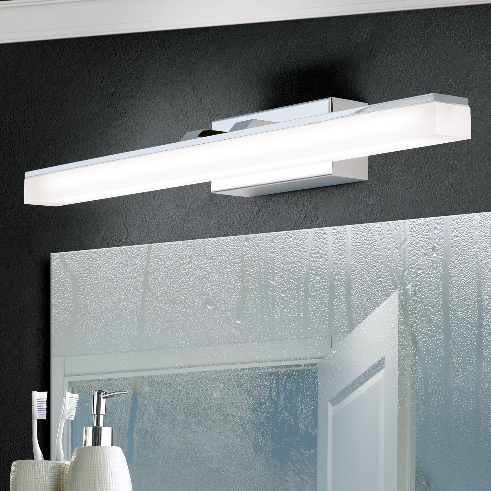 LED Wandleuchte LEDINA, Chrom, 46cm
