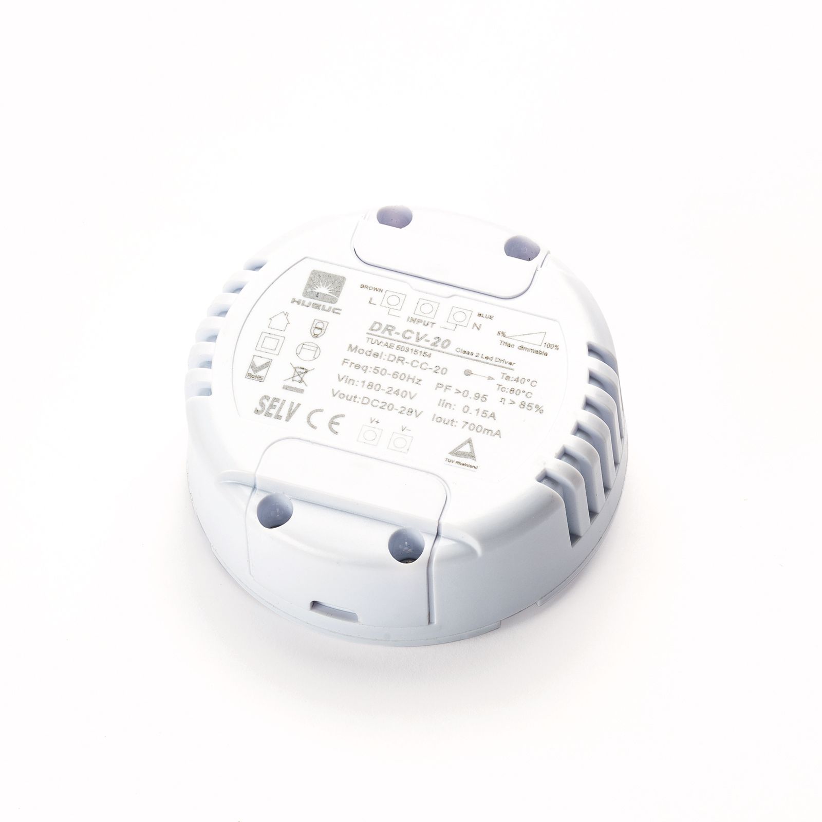 Driver 20p HUARUI DR-CV-20 20W 700mA, dimmbar
