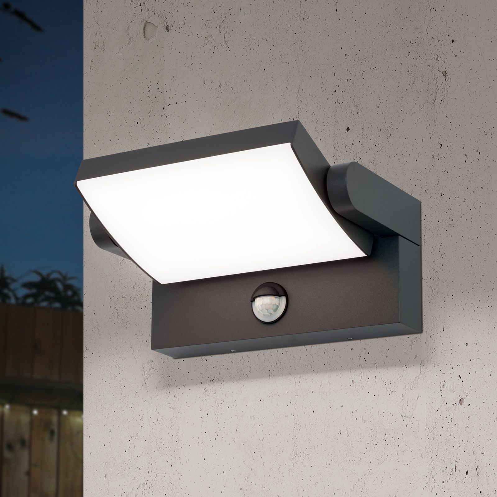 LED outdoor light GINGER, anthracite/sensor