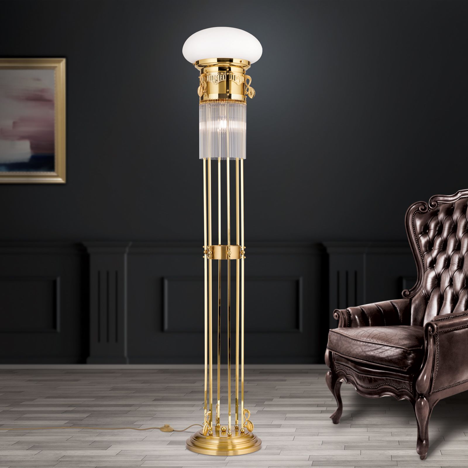 Stehlampe ADELE, Gold