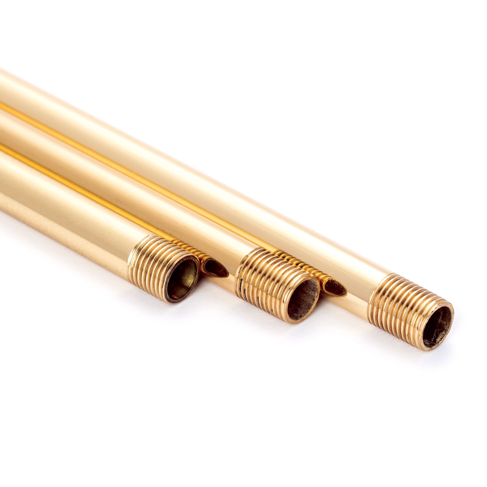 Pipe rod, thread M10x1, 70 cm, brass