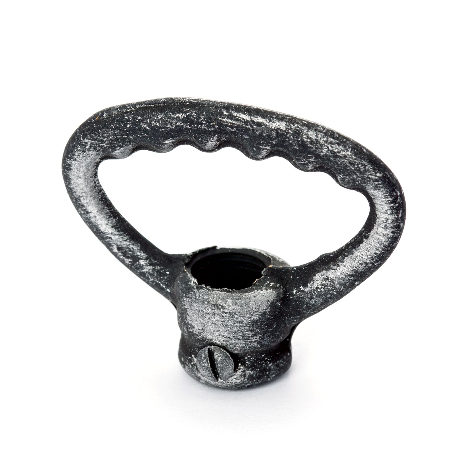 Centering ring nipple, thread M10x1, black-silver