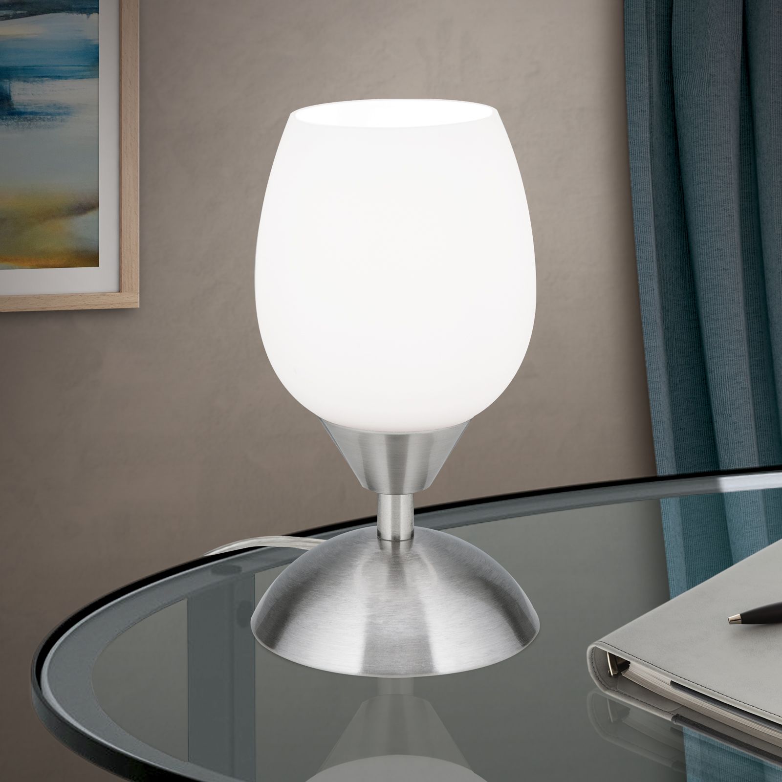 Tischlampe TULPA, Satin