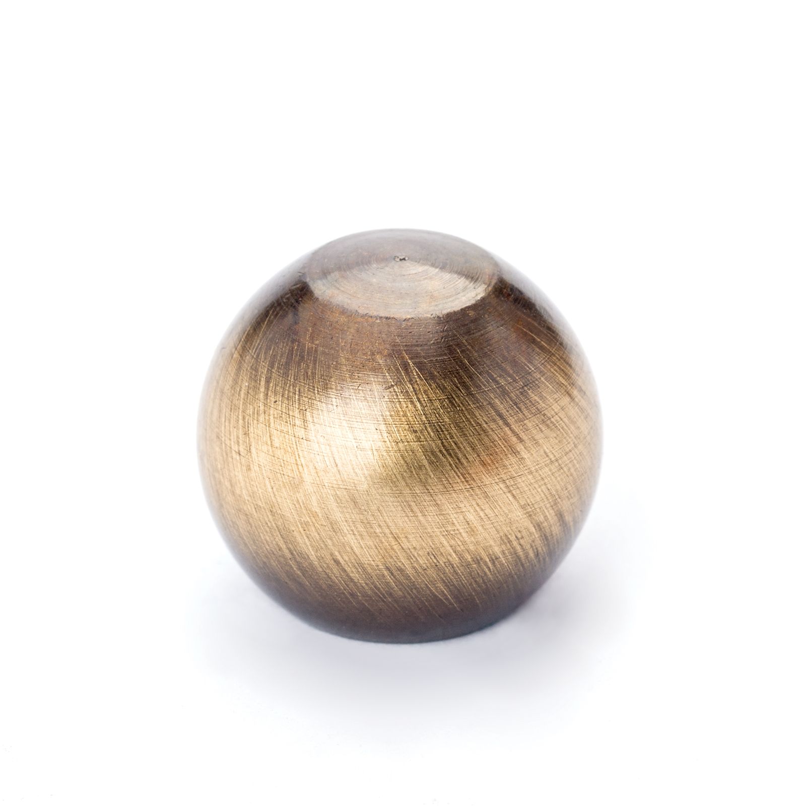 Decorative sphere with thread M10, patina
