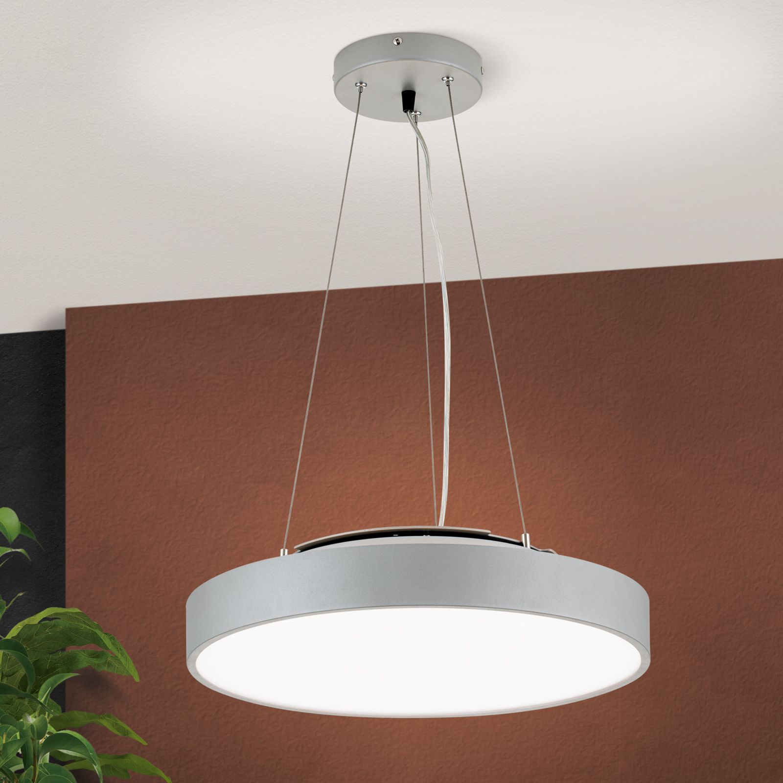 LED Up- Downlight SPACE, Titan/Silber-matt, 44cm
