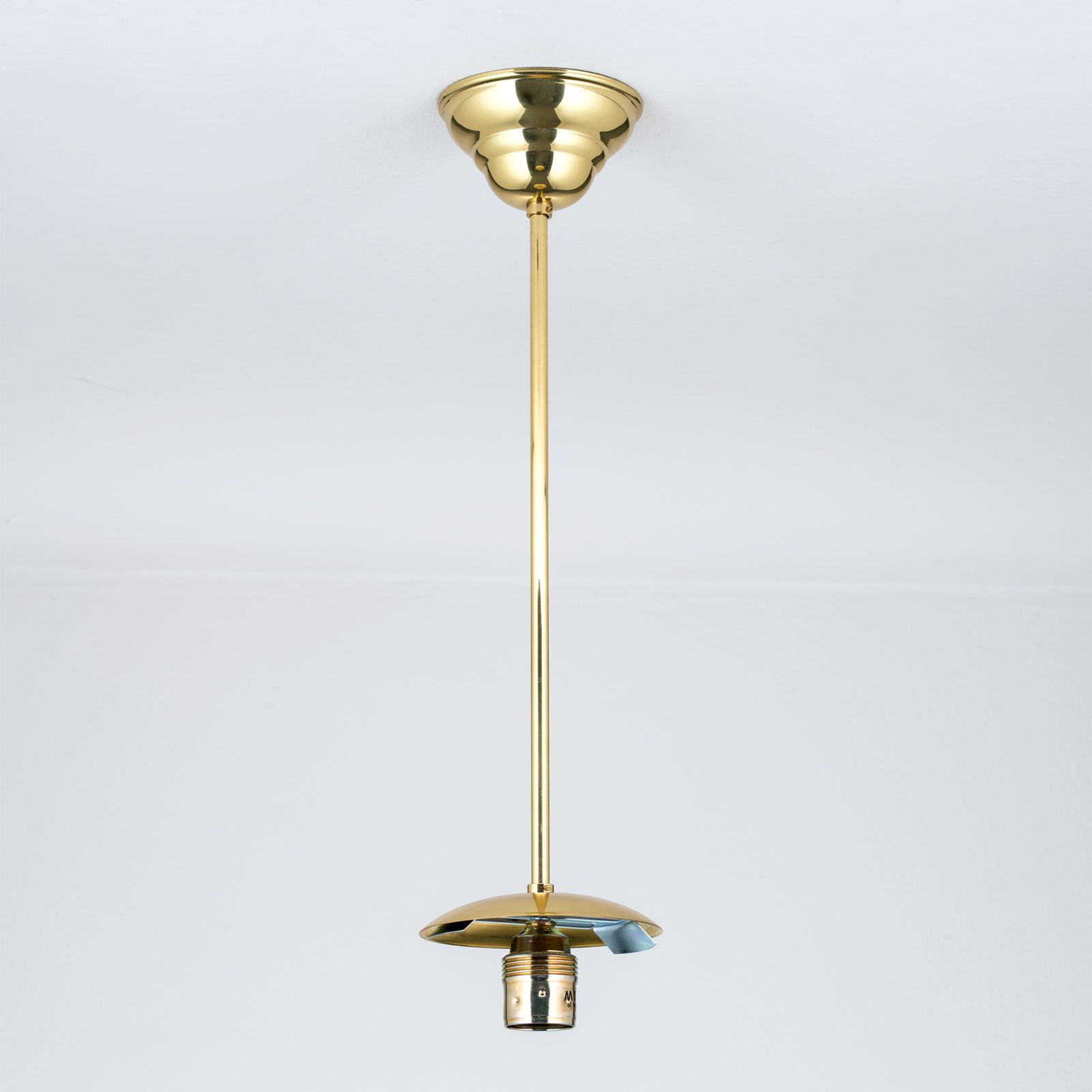 Pendent suspension for glasses with 12 cm hole opening, 40 cm, brass