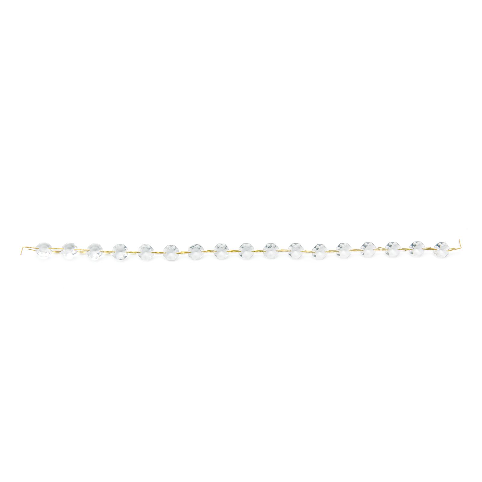 Kristallbehang, Korbkette, 17-teilig, Klar