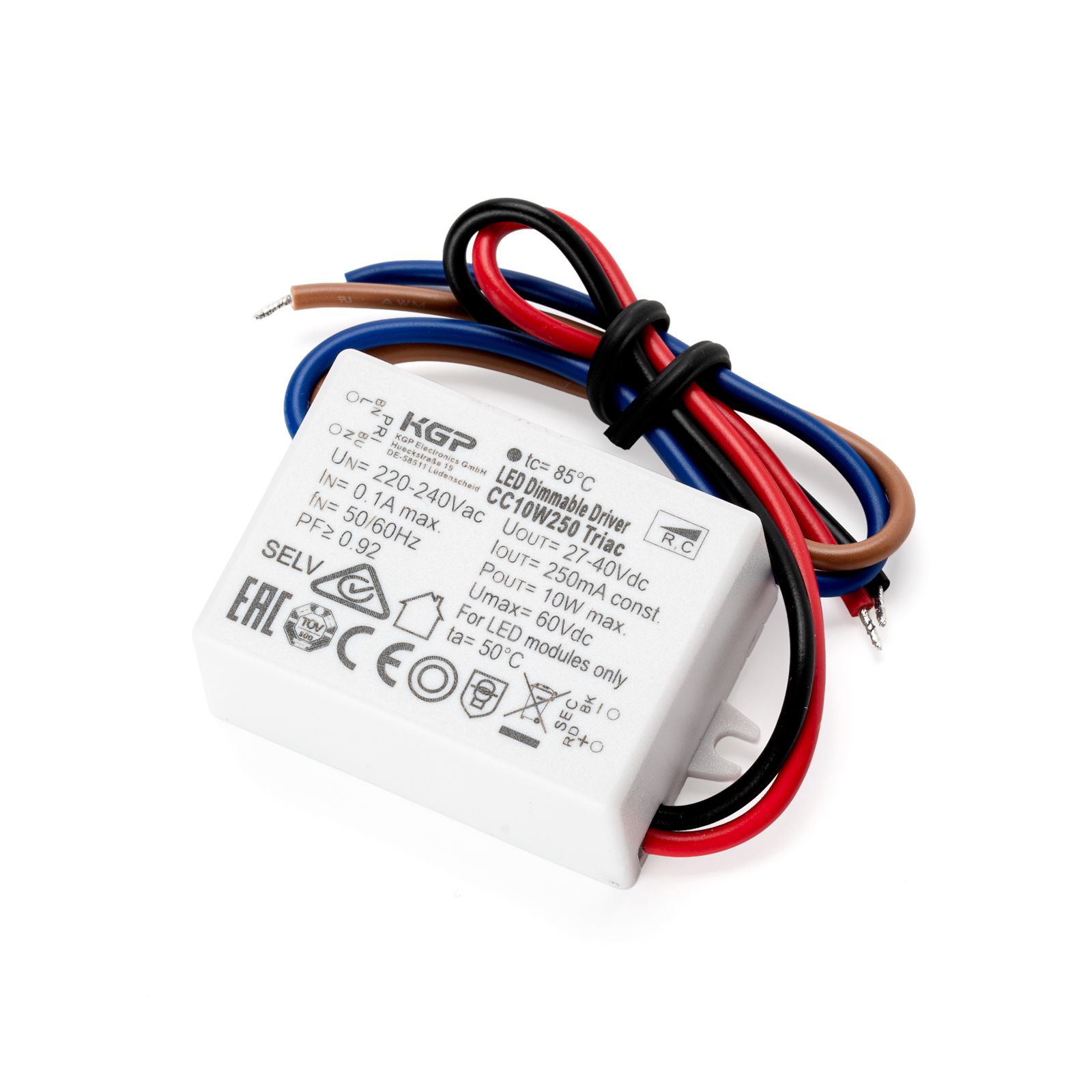 Driver 10k KGP CC10W250 Triac, 250mA, 10W, dimmable
