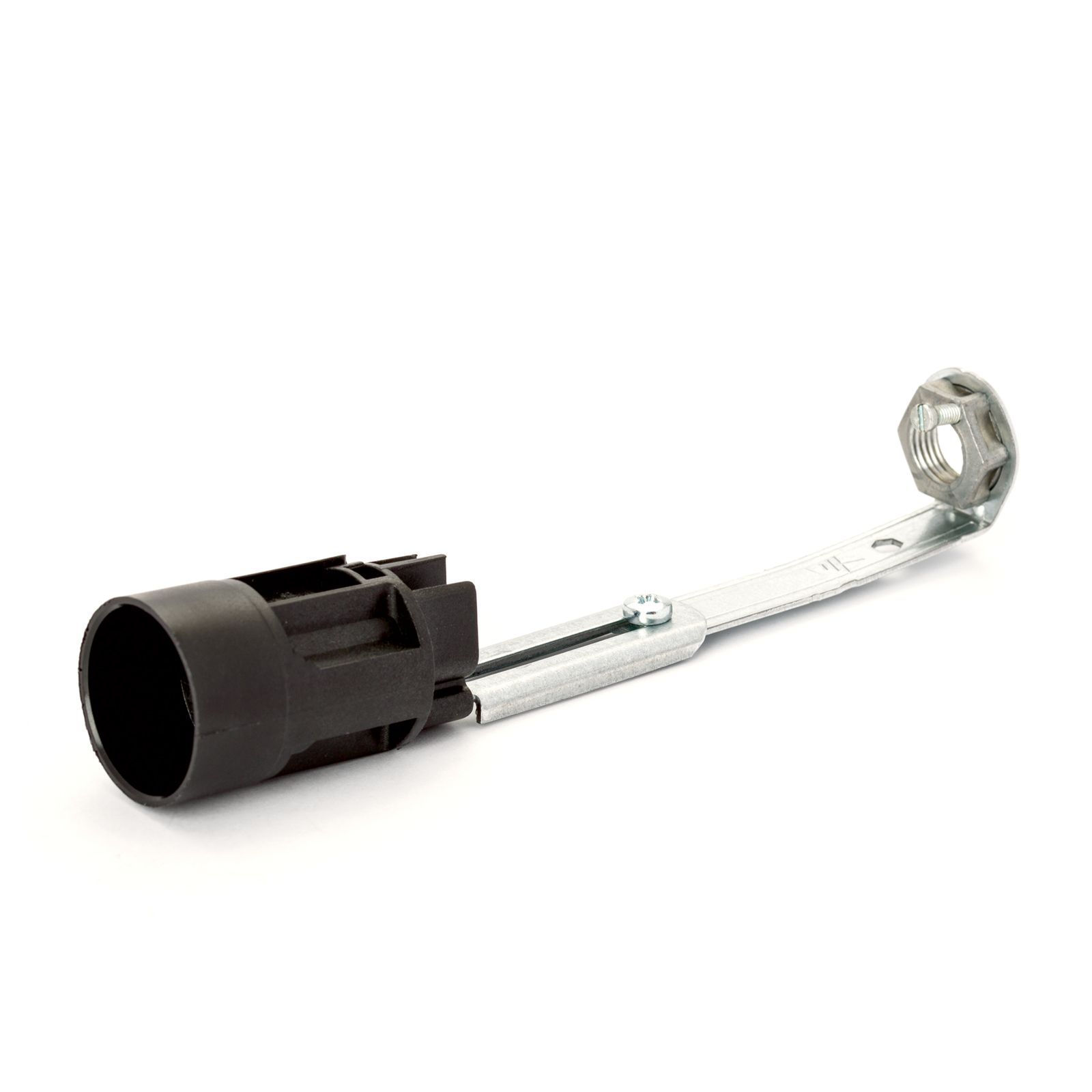 Lamp holder E14, height adjustable from 80-100mm, black