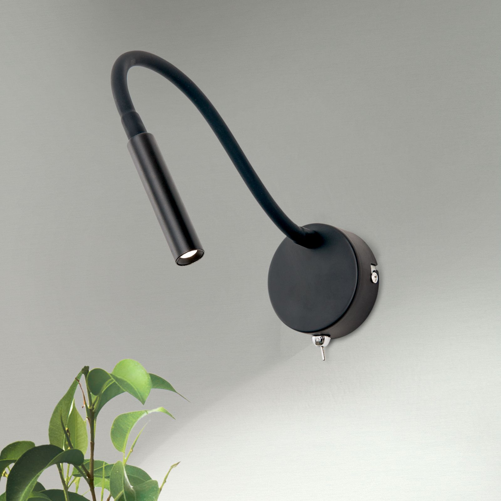 LED Wandleuchte FLEXI, Schwarz