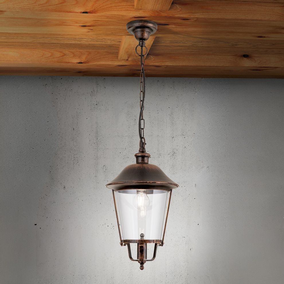 Outdoor lamp KENZO, Black copper, downwards