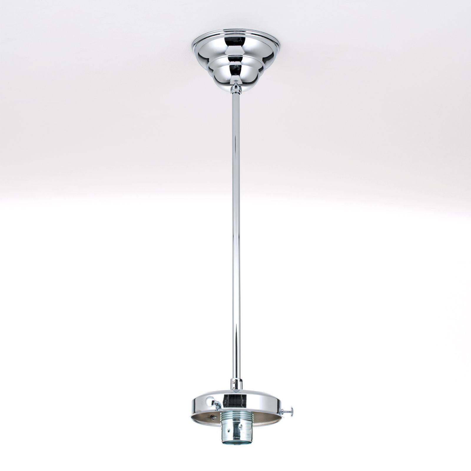 Pendent suspension for glasses with 12 cm grip edge, 40 cm, chrome
