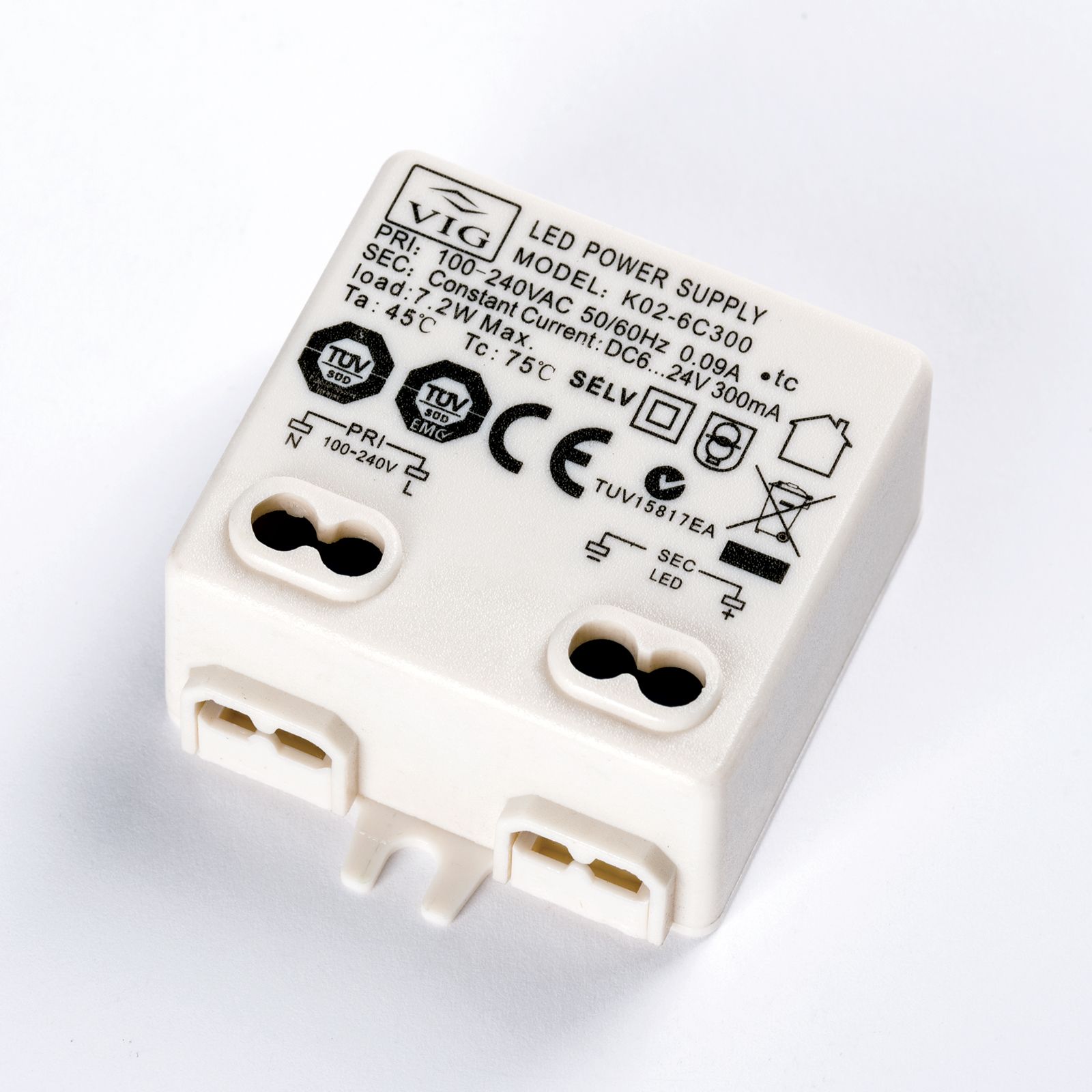 Driver 7,2a VIG K02-6C300 300mA 7,2W, nicht dimmbar