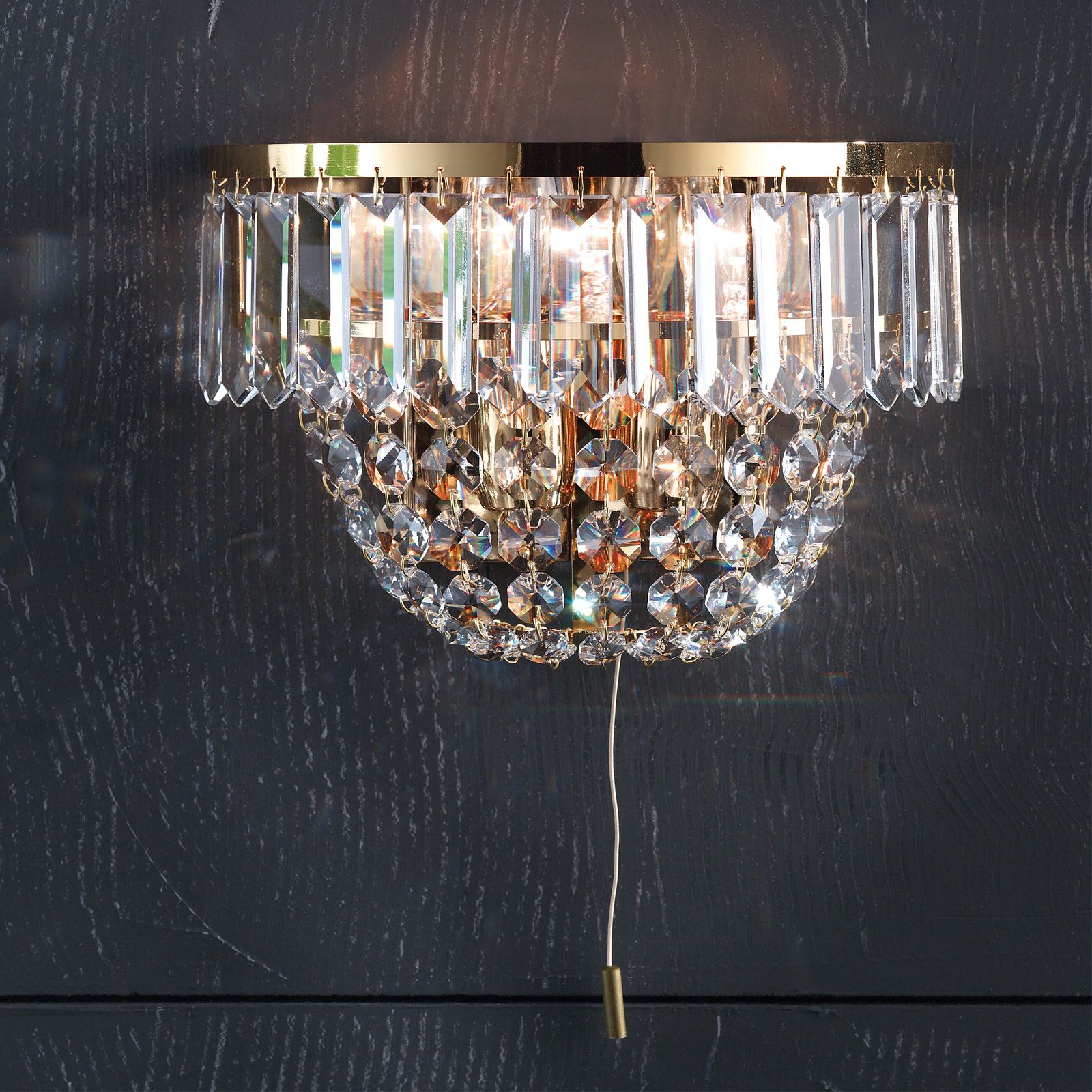 Wandleuchte SATURN, 2-flammig, Gold