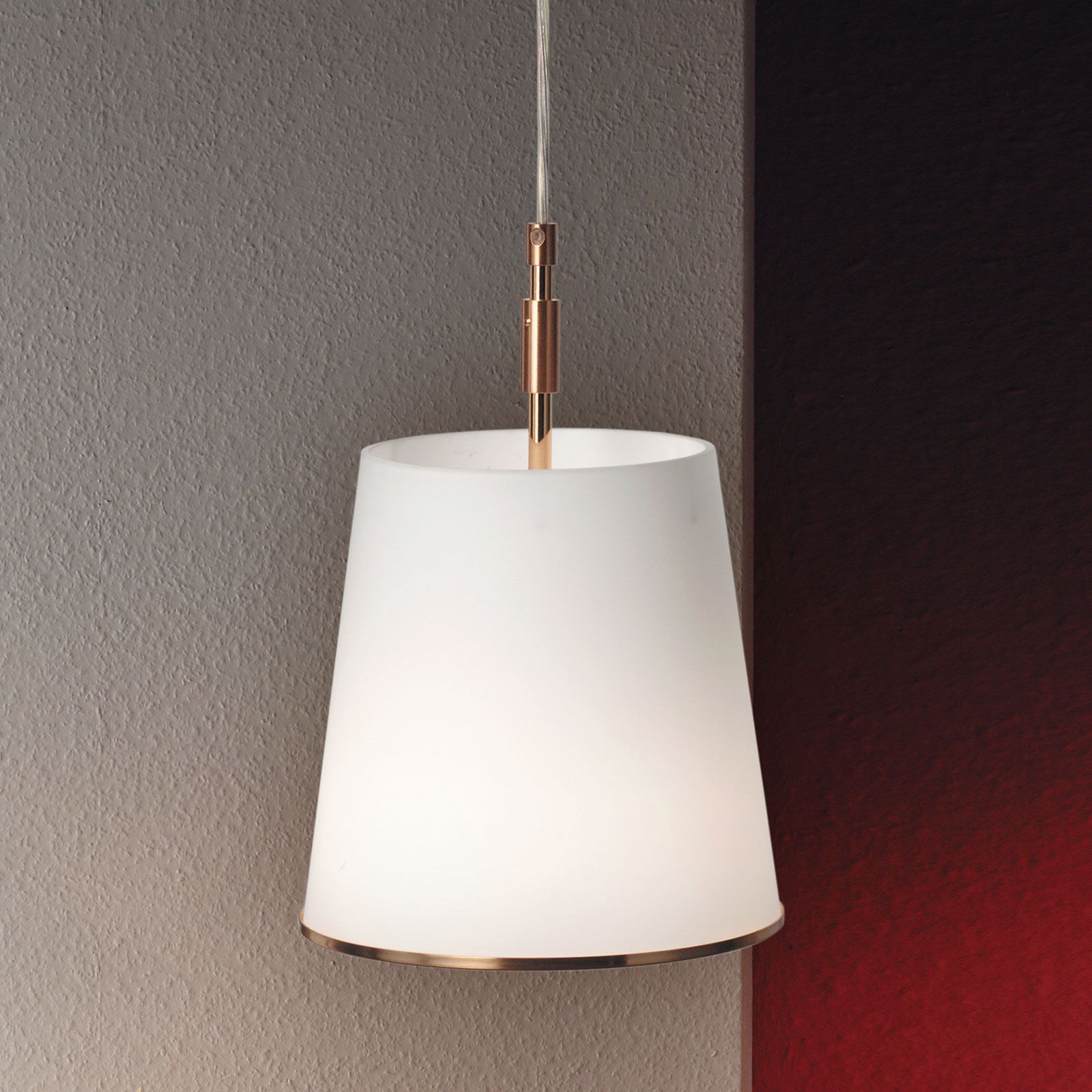 Pendant lamp KONUS, 1-flame, gold matt