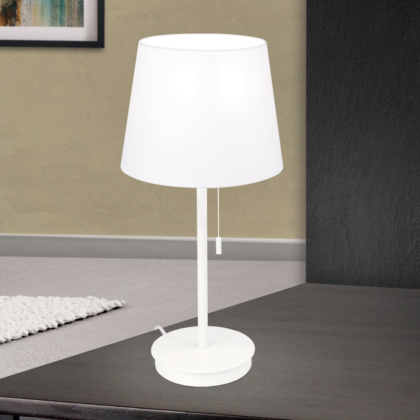 Table lamp LUDWIG, white