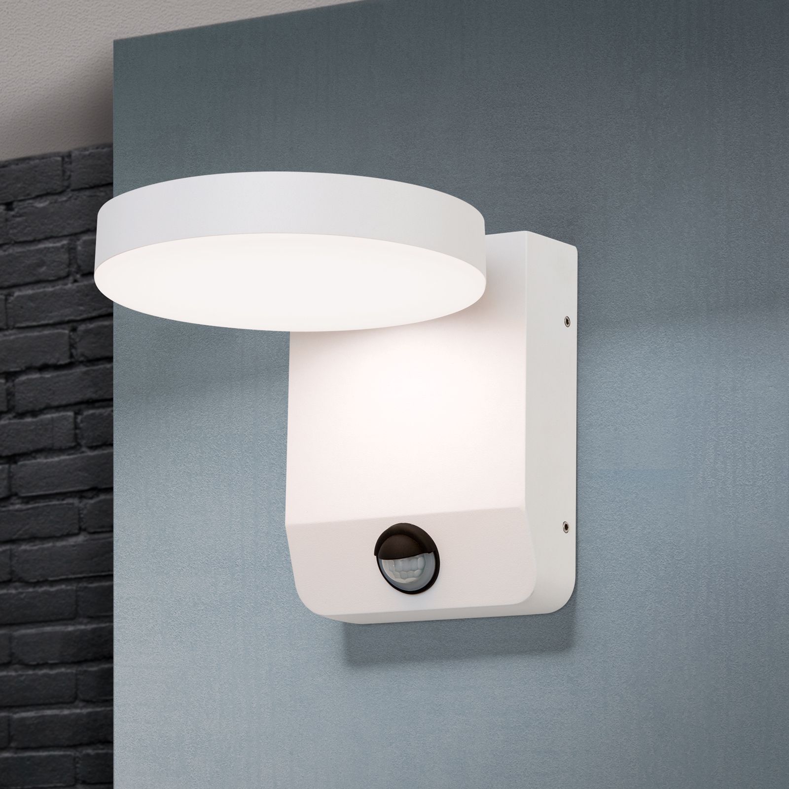 LED outdoor lights HENDRYK with motion sensor, white